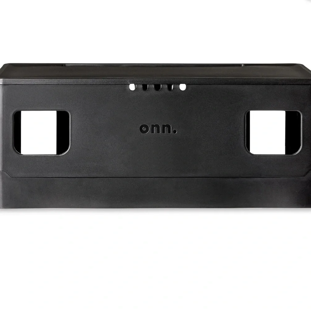 Onn Black Cable Management Box